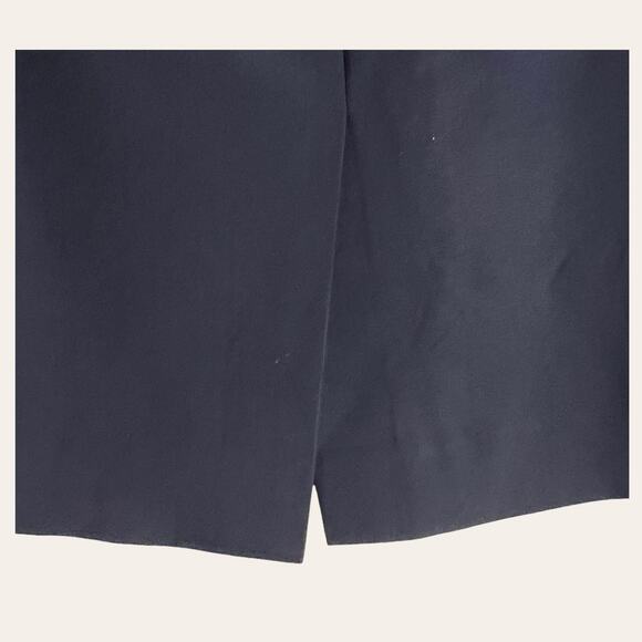 BOSS Hugo Boss Solid Navy Blue Virgin Wool A-Line Pencil Skirt Size 8 - Picture 7 of 9